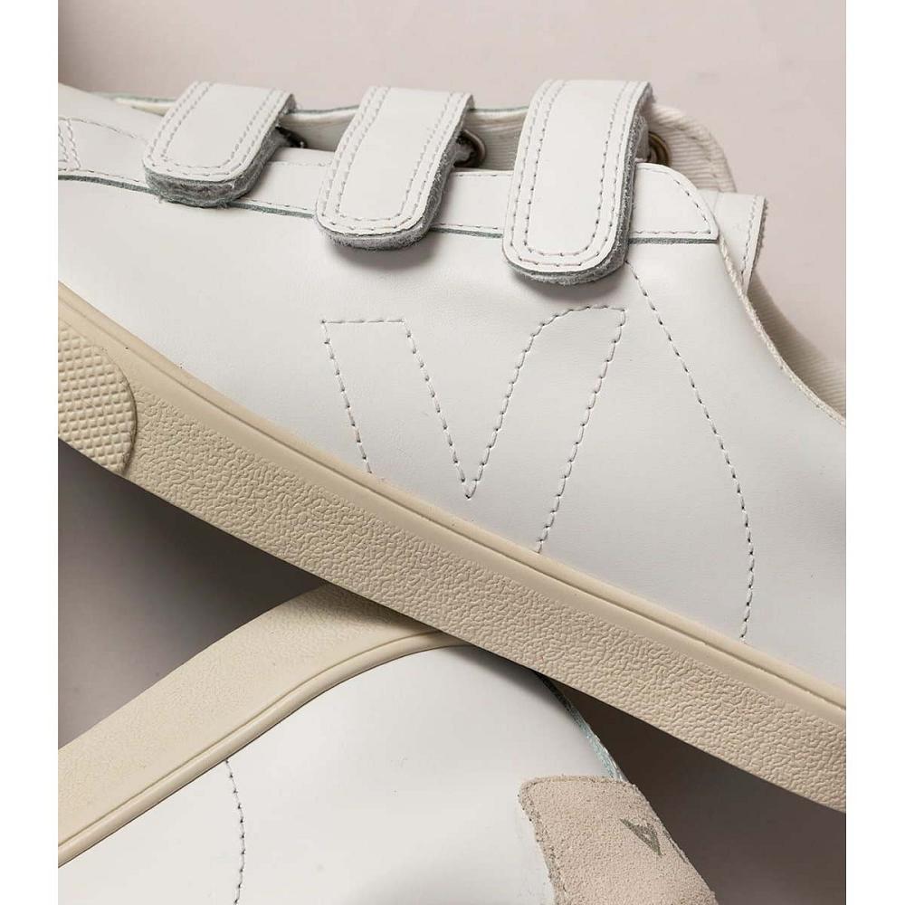 Veja 3-LOCK LEATHER Sneakers Dames Wit | BE 613BEX